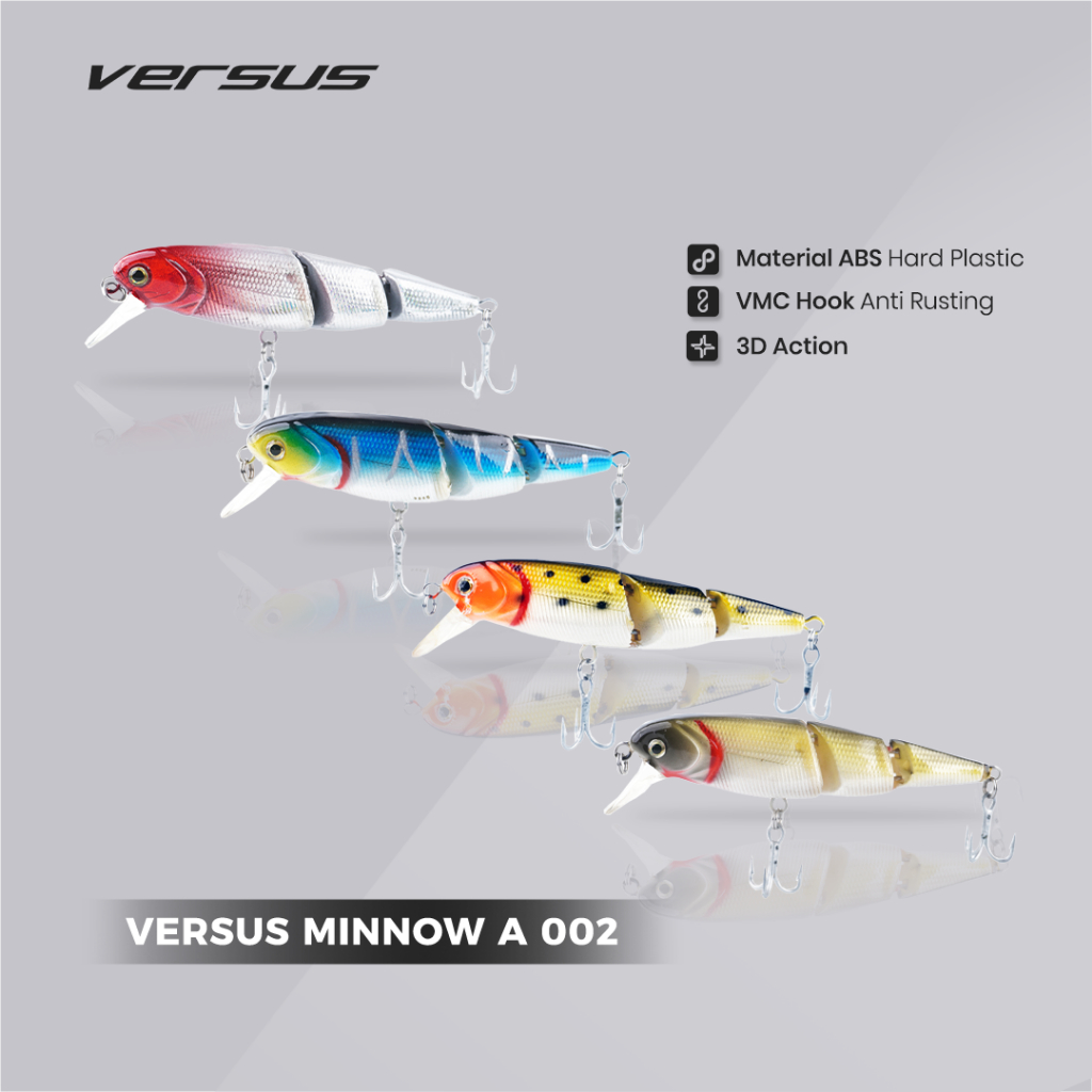 LURE KINGDOM A002 K4 Minnow – Umpan Pancing Sinking Swimbait Fishing Lure Wobbler Bait