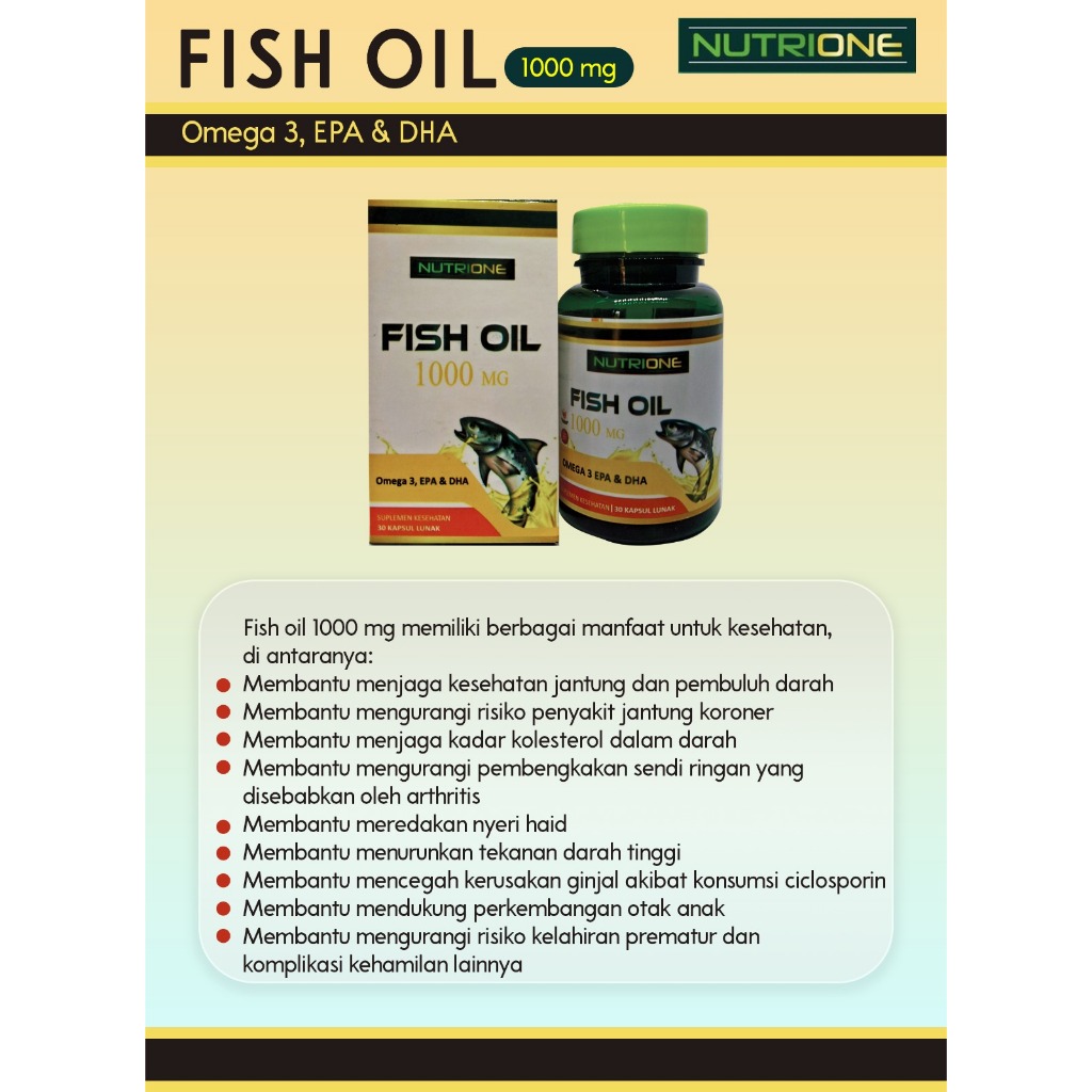 Nutrione Fish Oil Omega 3 EPA dan DHA
