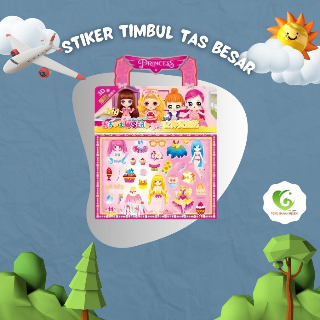 

Isi 25 pcs Stiker Timbul Tas Besar / Sticker Timbul Pasang Baju Mainan Anak Jadul Zaman Dulu Edukatif Viral Murah Terjangkau Trendi Toys