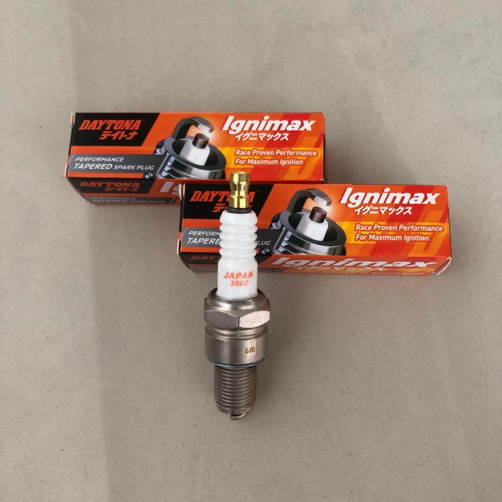 BUSI DAYTONA RACING kode 3562 Ignimax Tapered Spark Plug Drat Panjang Untuk Motor Satria 2 Tak, Ninj