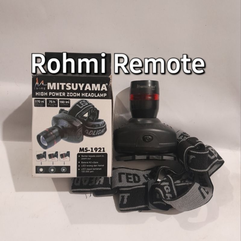 MITSUYAMA LAMPU SENTER KEPALA LED BATRE BATRAI HEADLAMP IN ZOOM OUT MS-1921