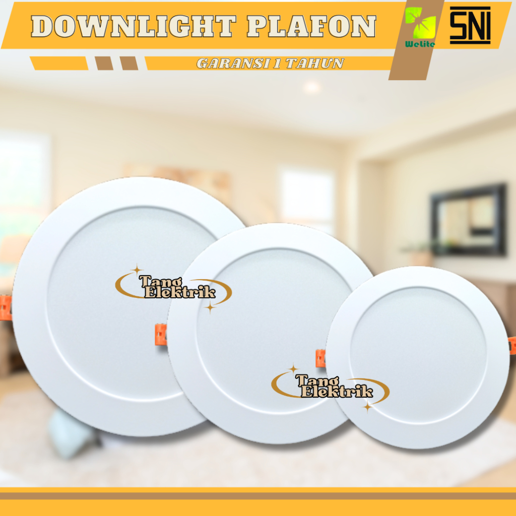 Lampu Downlight LED Plafon Inbow Ceilling Panel Light Rumah 9W 12W 18W