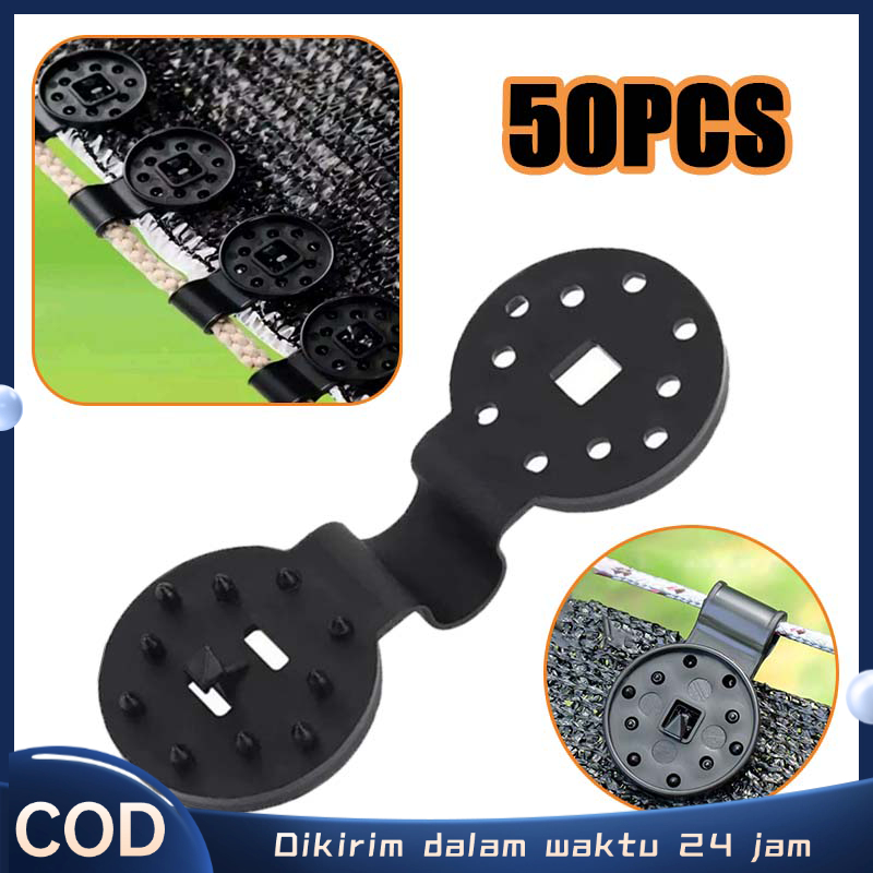 50pcs Klip Paranet Bulat Cantolan Paranet Clip Net Penjepit Paranet Klip Jaring Paranet