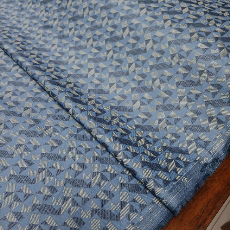 Kain kemeja gamis katun italy motif abstrak per 25 cm