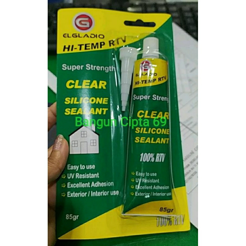 lem silikon kaca / lem aquarium lem sealent 85gr
