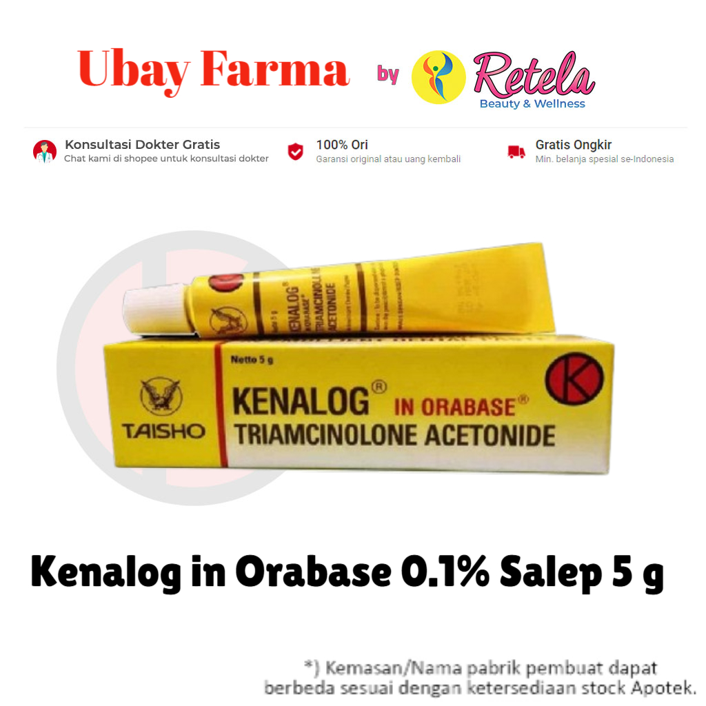 Kenalog in Orabase 0.1% Salep 5 g