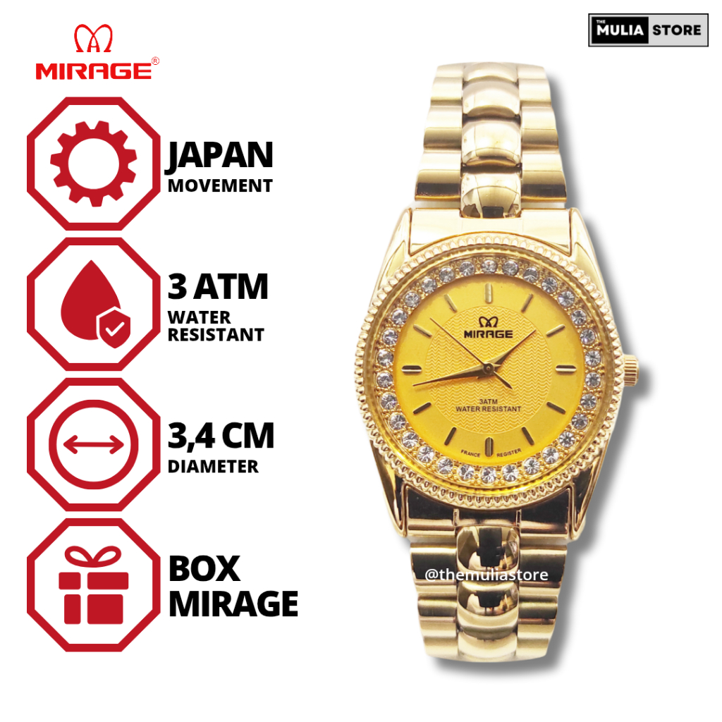 MIRAGE Jam Tangan Pria/Unisex Mirage Original 1579 Analog