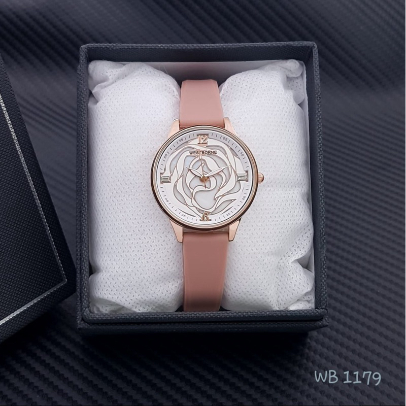 ( BISA COD ) Jam Tangan Wanita WESTBORNE 1179 Original Rubber Tali Karet Jam Tangan Fashion Cewek