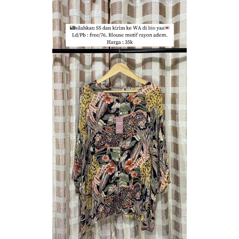Blouse Bunga Oversize