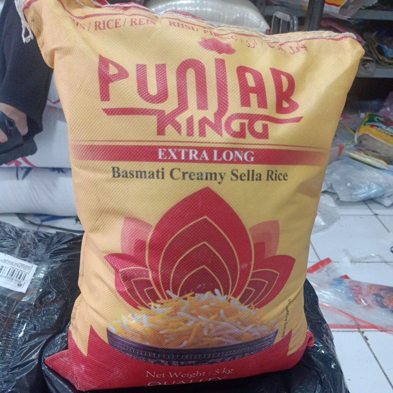 

Beras basmati cap Punjab kemasan tas 5kg