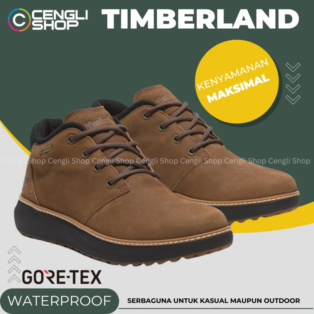 SEPATU BOOT PRIA TIMBERLAND ORIGINAL CASUAL KULIT ASLI TM42