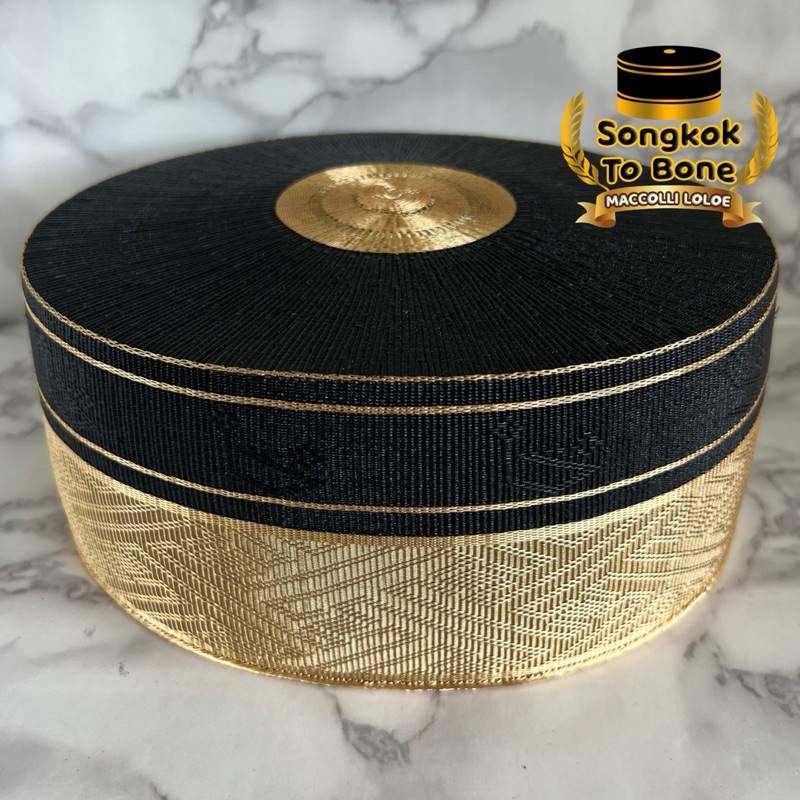 Songkok Recca Tembaga Gold Super Premium - Songkok Bugis - Songkok To Bone