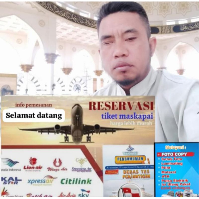 tiket pesawat/kapal laut