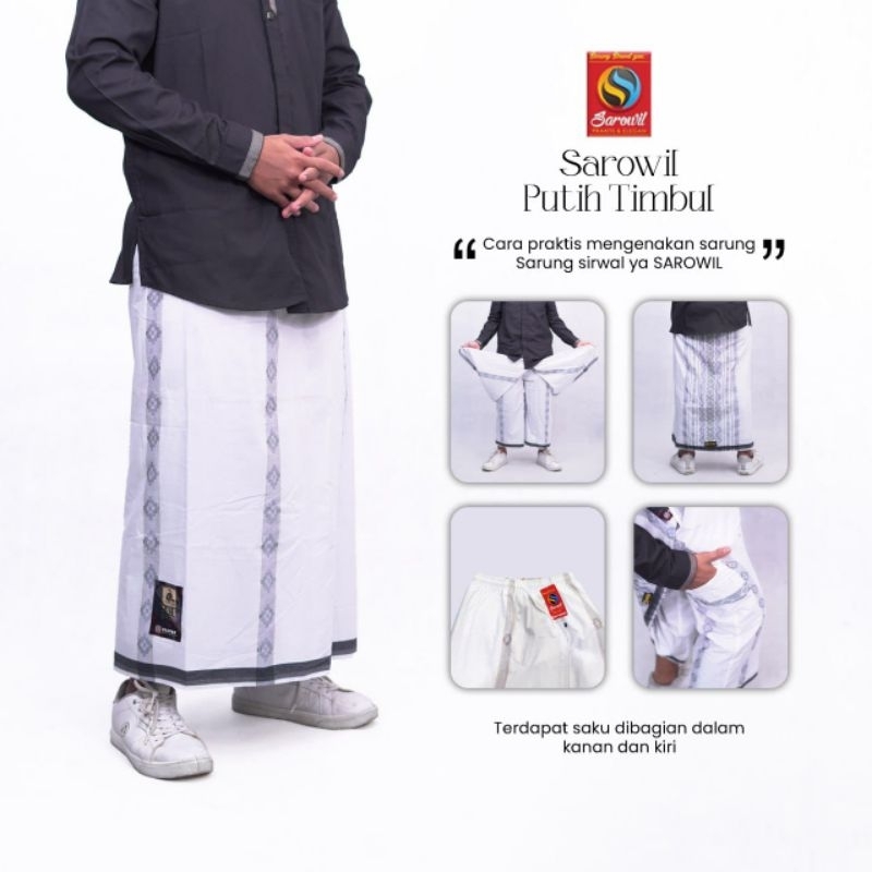 SARUNG SIRWAL SAROWIL PUTIH
