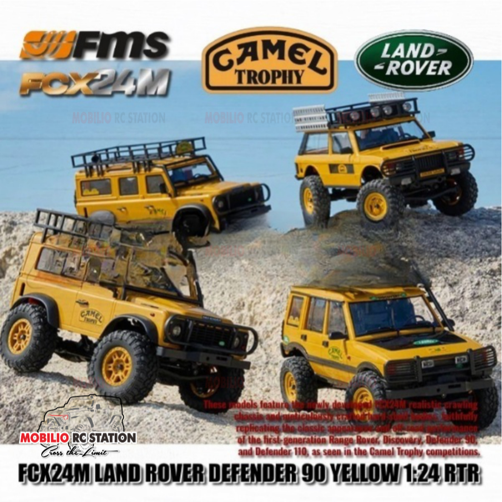 FCX24M Land Rover Camel Trophy Edition Defender 90 Discovery Range Rover Defender 110 Rc RTR