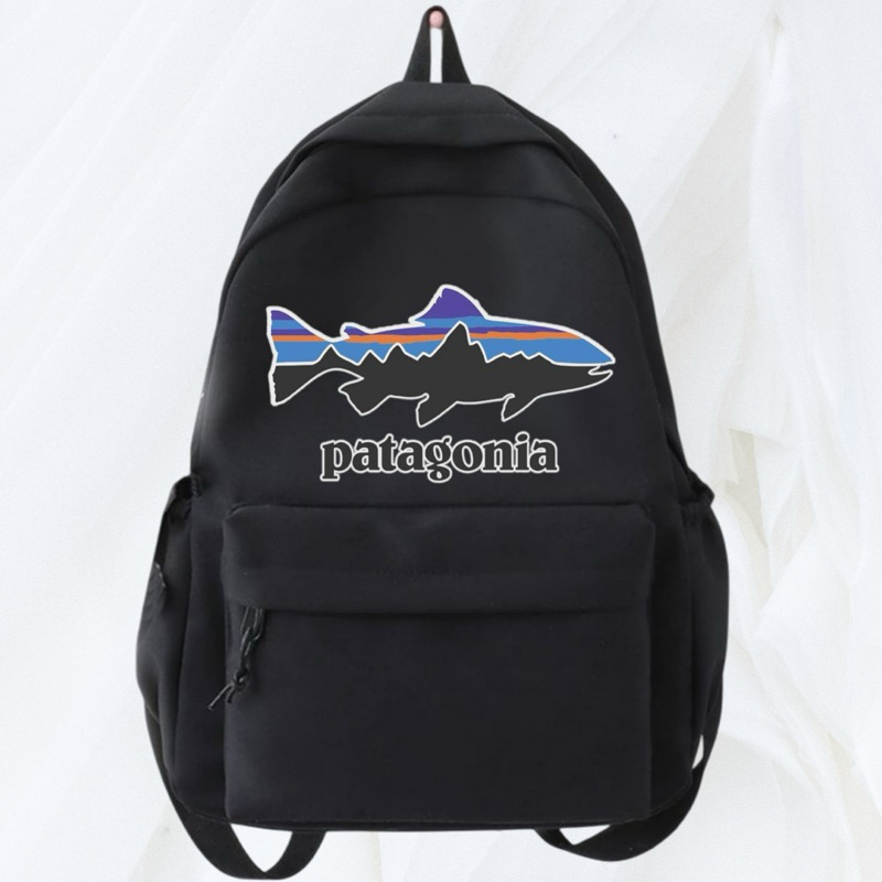 Tas Ransel Backpack Hitam Patagonia Distro Kanvas Cordura D300 100% Premium / Tas Punggung Sekolah K