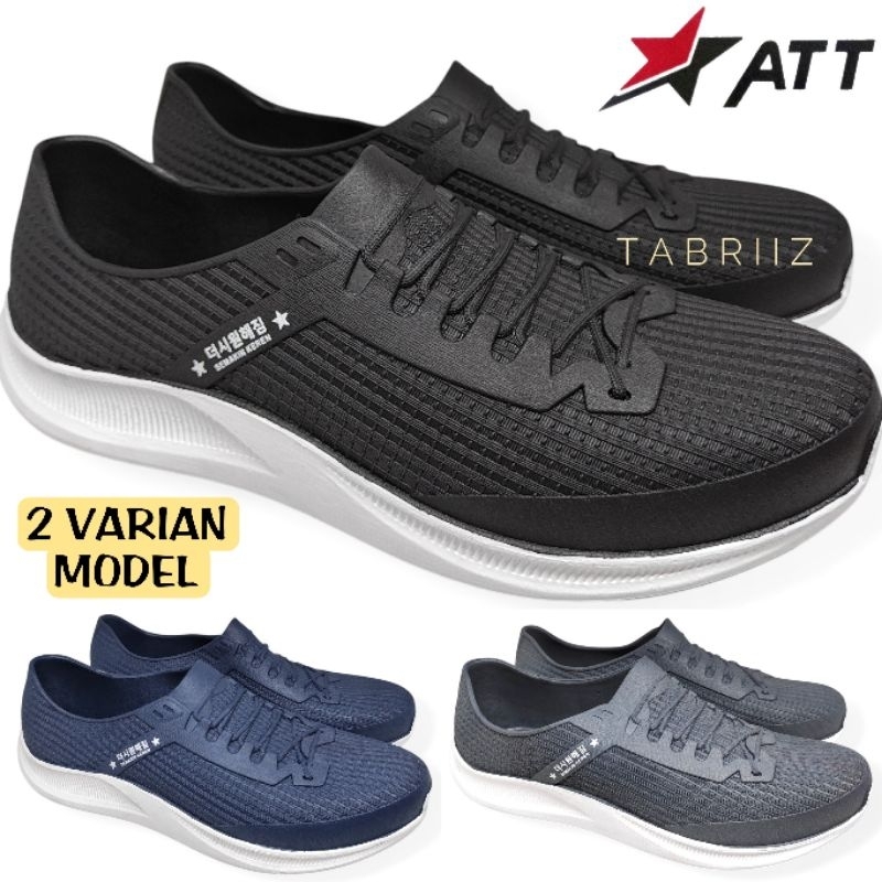 Sepatu Karet Pria ATT Original / Sepatu Slip On Karet Pria / Sepatu Harian Cowok - MODEL TERBARU