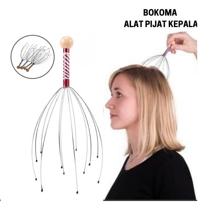OS Alat Pijat Kepala Bokoma Terapi Penghilang Sakit Kepala Pijit Relaksasi