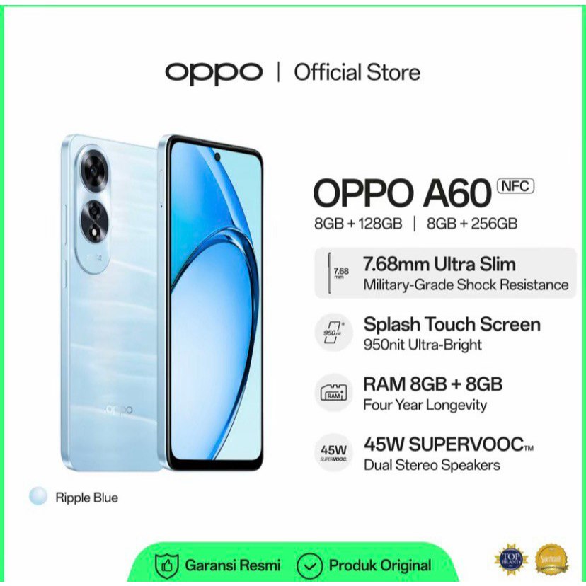 Oppo A60 NFC RAM 8/128GB.