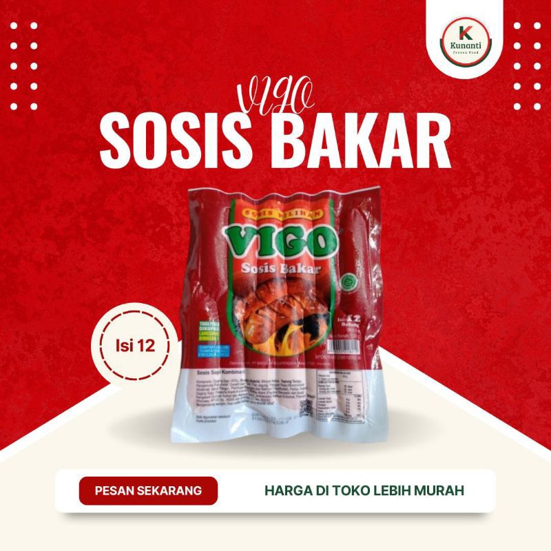 

Vigo - Sosis Bakar Isi 12 Pcs