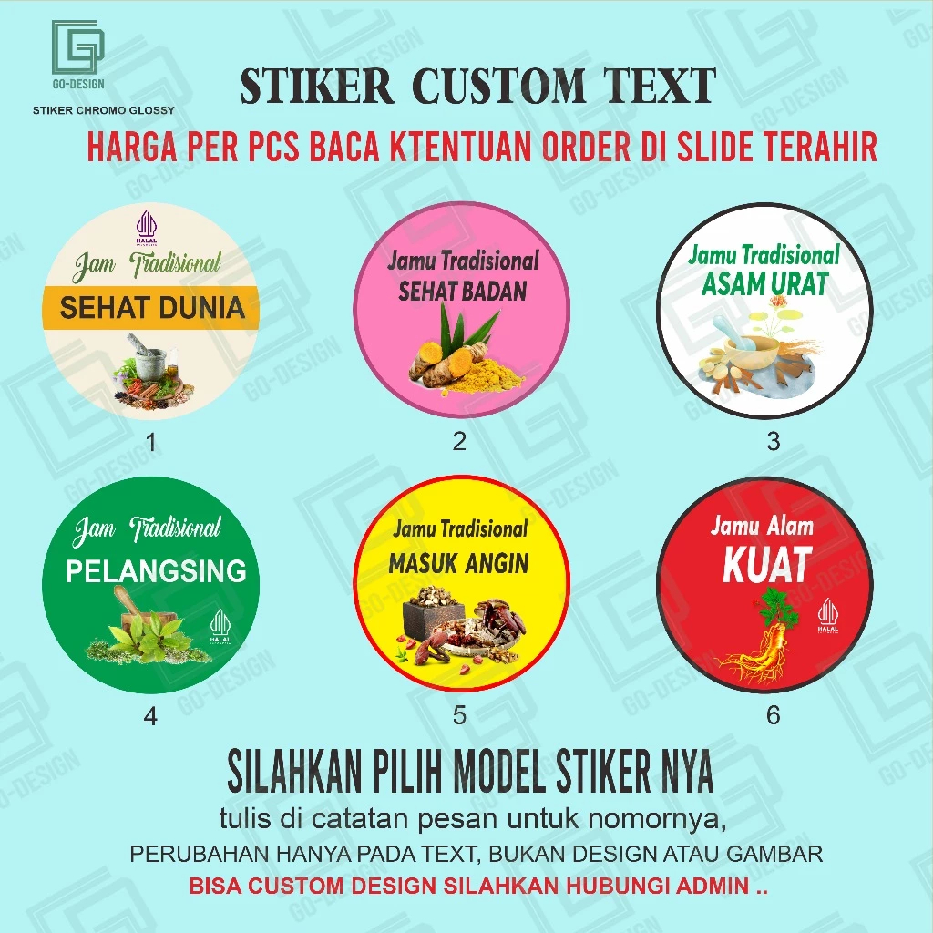 

CETAK STIKER/LABEL CUSTOM JAMU