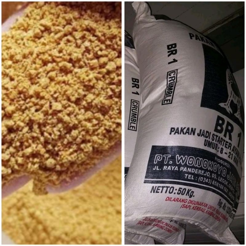 BR 1 PUR AYAM PAKAN AYAM WONOKOYO BR 1 STARTER PEDAGING 5 kilo