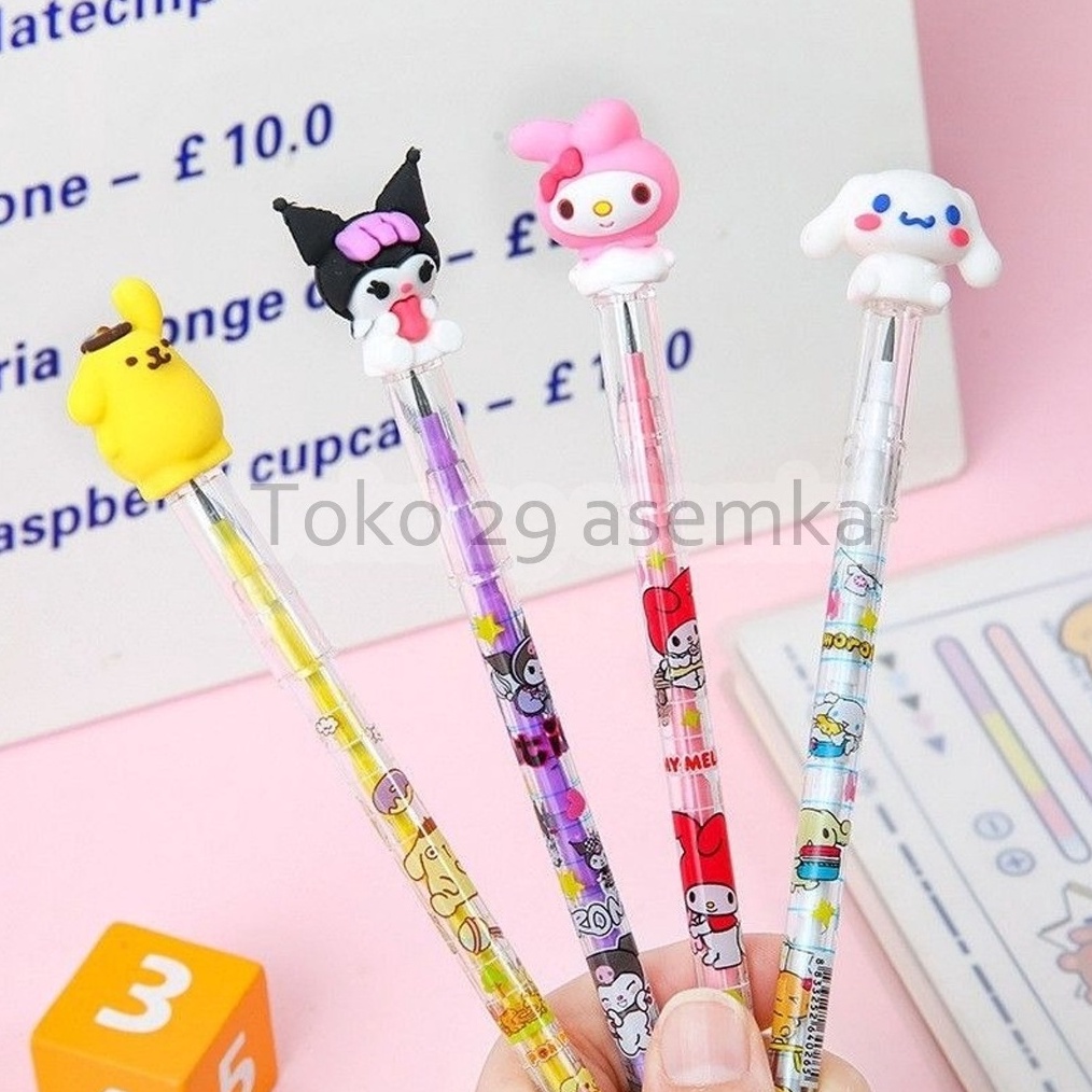 

Cashback 15 PENSIL SANRIO UNIK PENSIL SUSUN BENSIA PELURU PENCIL KARAKTER REFILL UNIK PENSIL SUSUN SANRIO KARAKTER CINNAMOROLPURINMELODYKUROMI