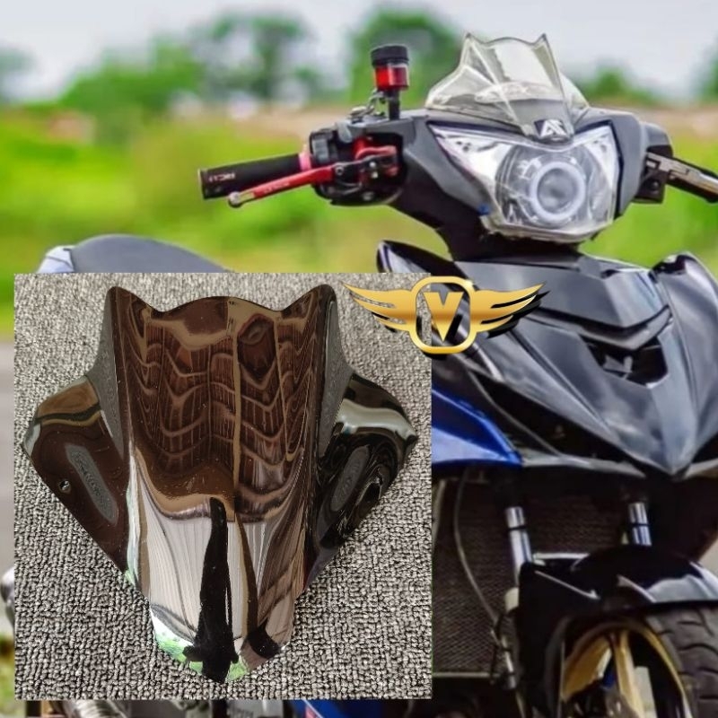 Visor Carbon Yamaha Jupiter MX King 150 Model Batman