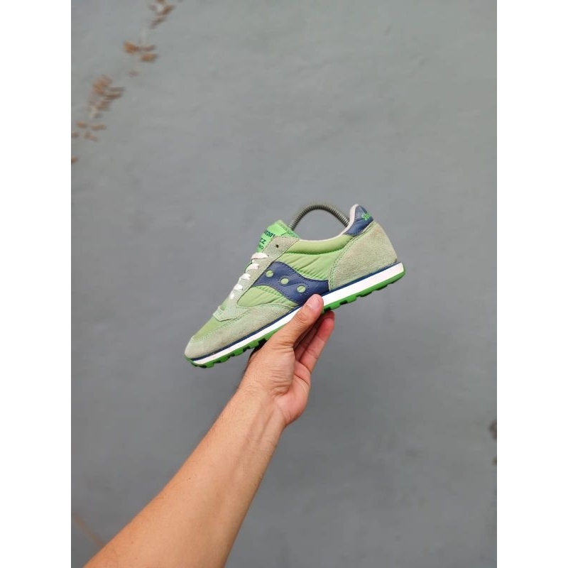 SEPATU CASUAL SNEAKERS SAUCONY JAZZ LOW PRO GREEN ORIGINAL