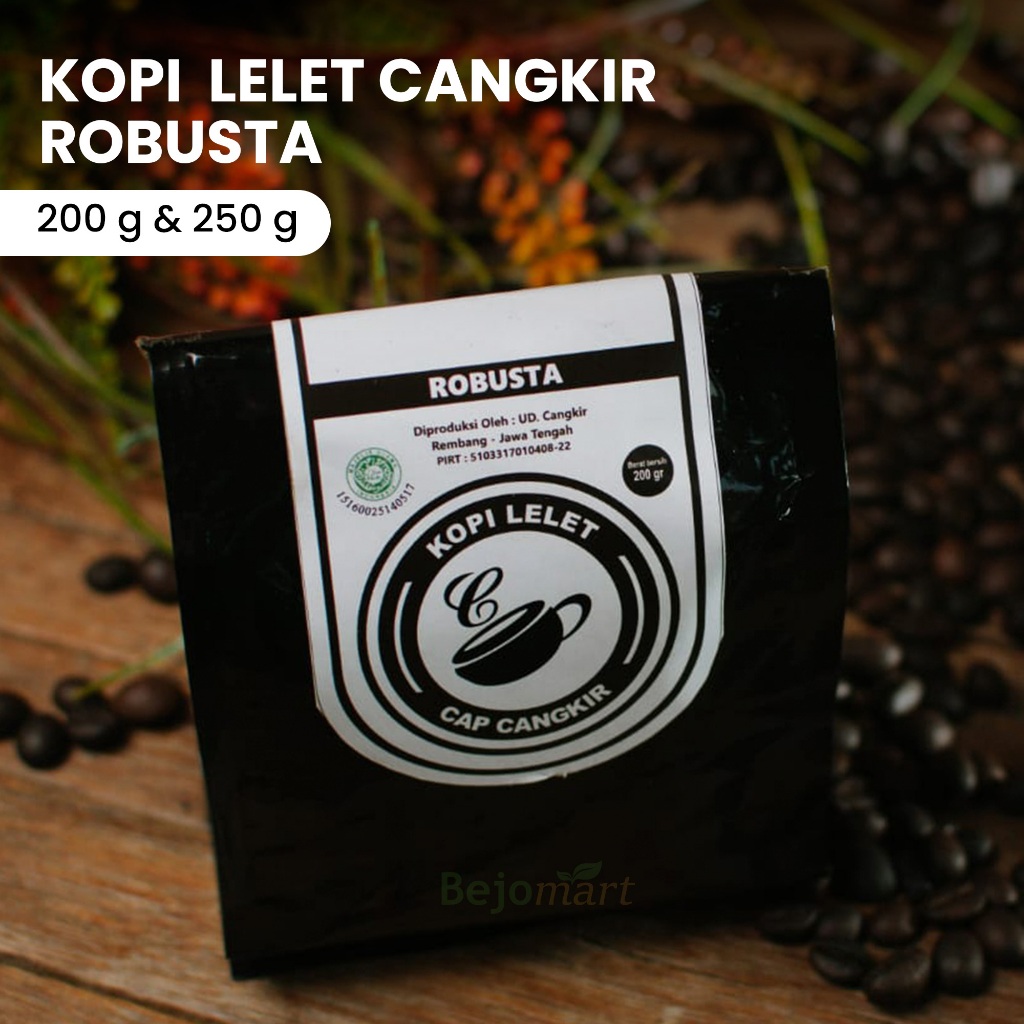 

Kopi Bubuk Robusta Cap Cangkir 250 Gram Rembang Asli Original
