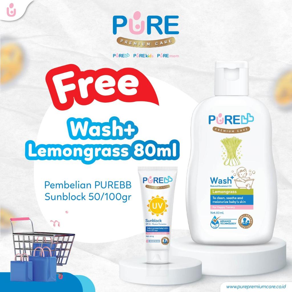 PURE BB Sunblock SPF 25 50gr 100gr Purebb sunblock bayi spf 25 100gr