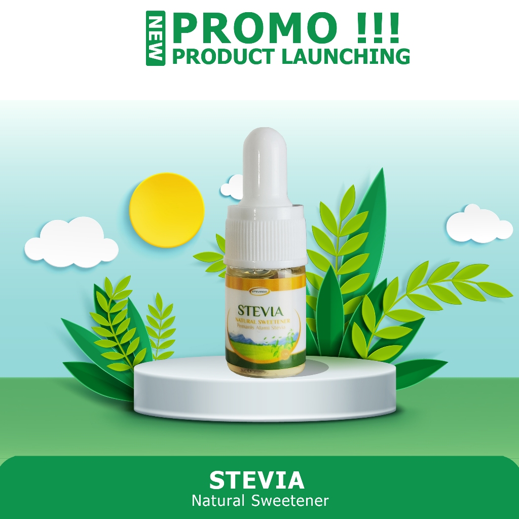 

Stevindo - Stevia Cair 5 ML Pemanis Alami Pengganti Gula 0 Kalori 0 Gula Sweet Stevia Liquid Pure Sweetness