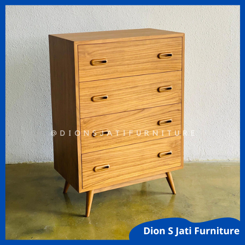 Drawer Cabinet Nakas Minimalis Kayu Jati