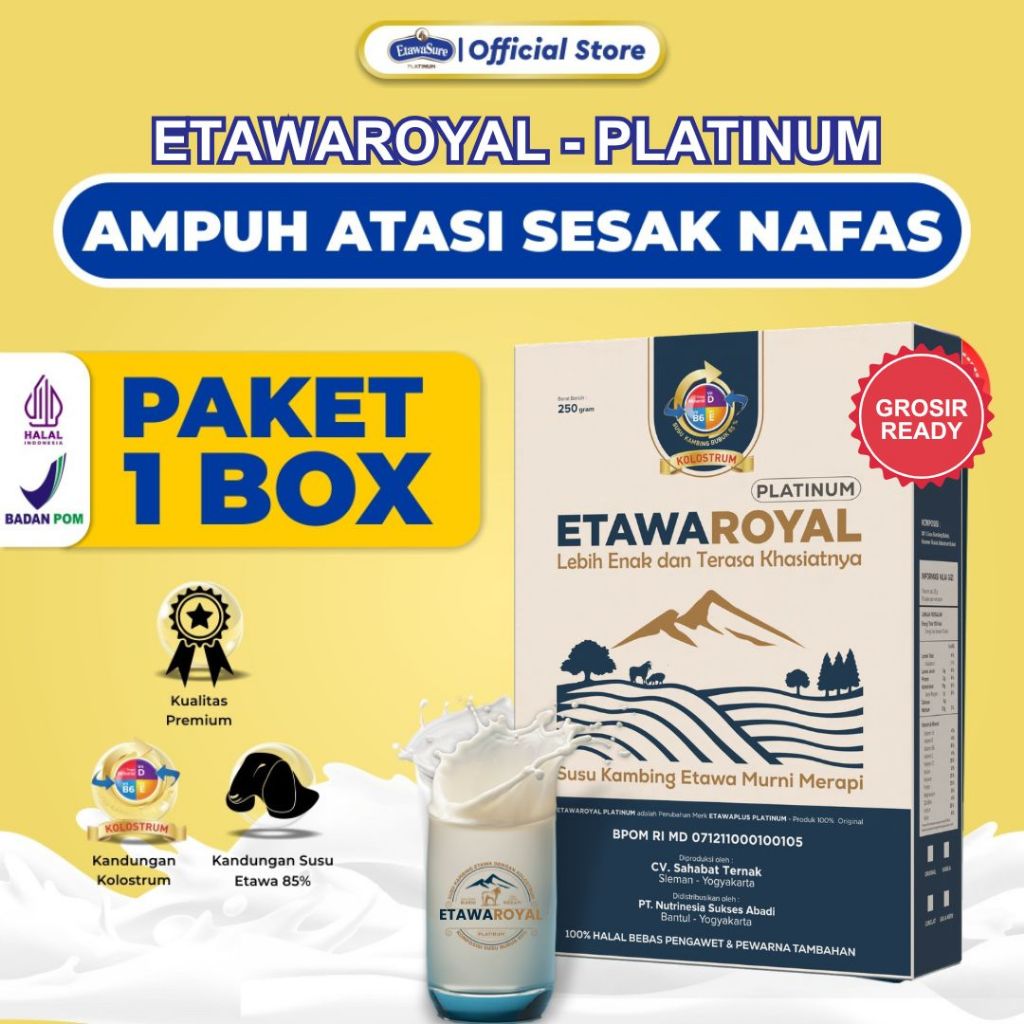 Etawaroyal Perubahan merk Etawaplus Platinum Asli – Susu Kambing Etawa Tingkatkan Kepadatan & Keseha