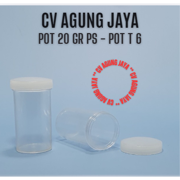 Pot Salep 20 g T6 / Pot T6 / Pot Plastik / Pot Obat / Pot / Obat / Pot Urin