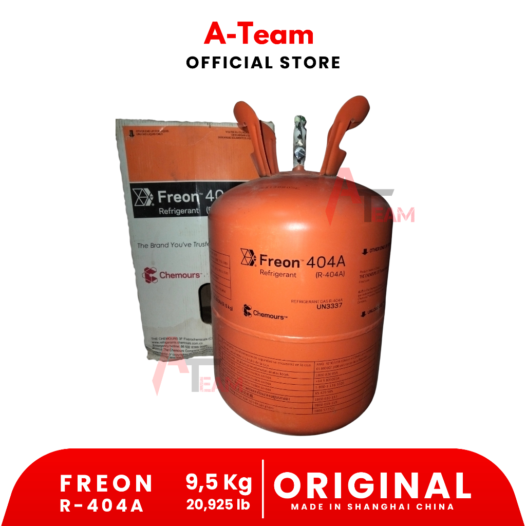 FREON R404A CHEMOURS 9.5Kg CHINA -  R-404A/FREON REFRIGERANT/FREEZER