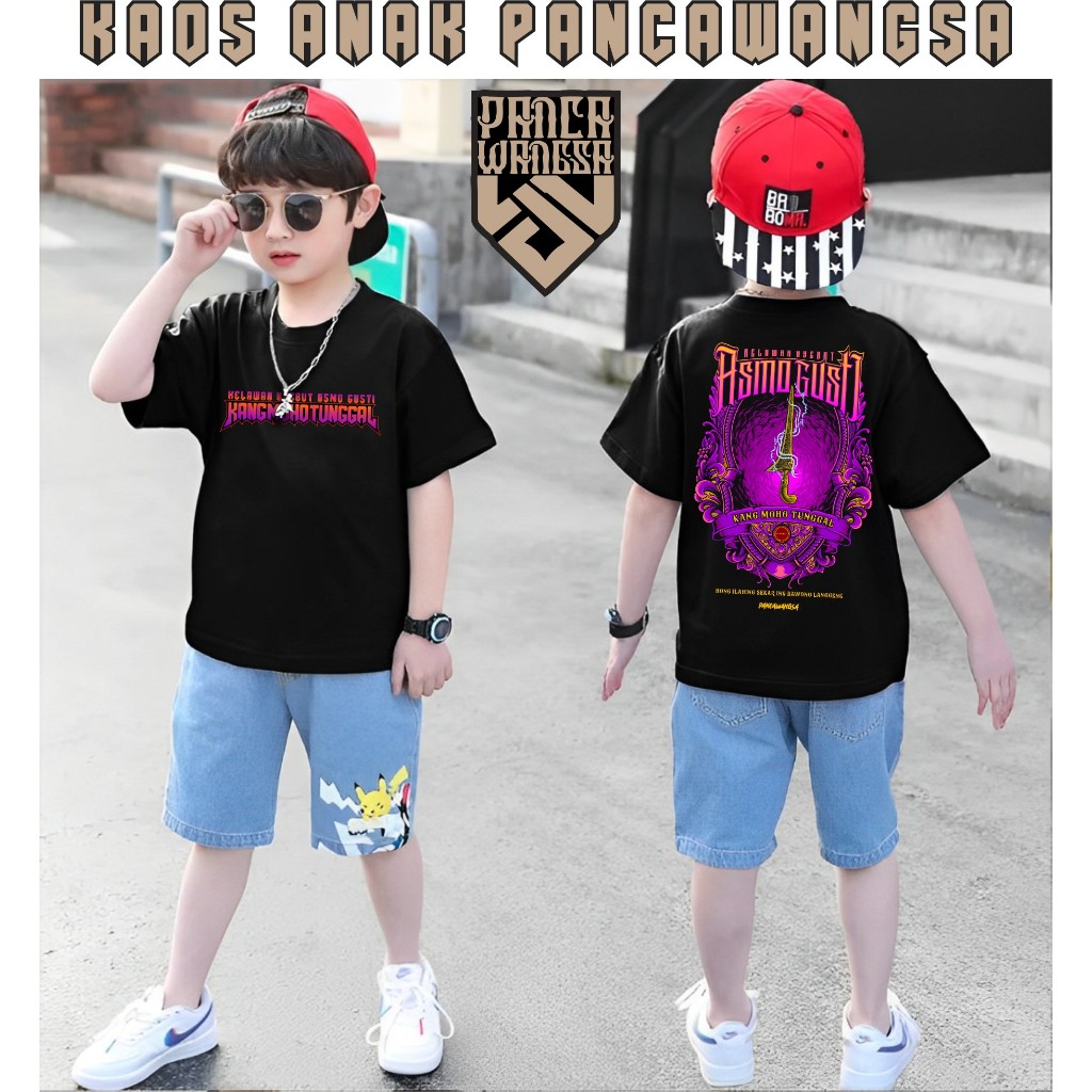 Kaos Anak Pancawangsa / Kaos wayang anak/ Kaos Jawa Keren/ KAOS WAYANG JAWA