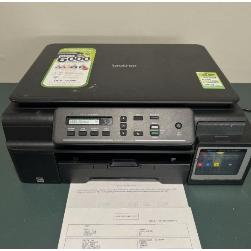 printer Brother DCP-T500W bekas siap pakai