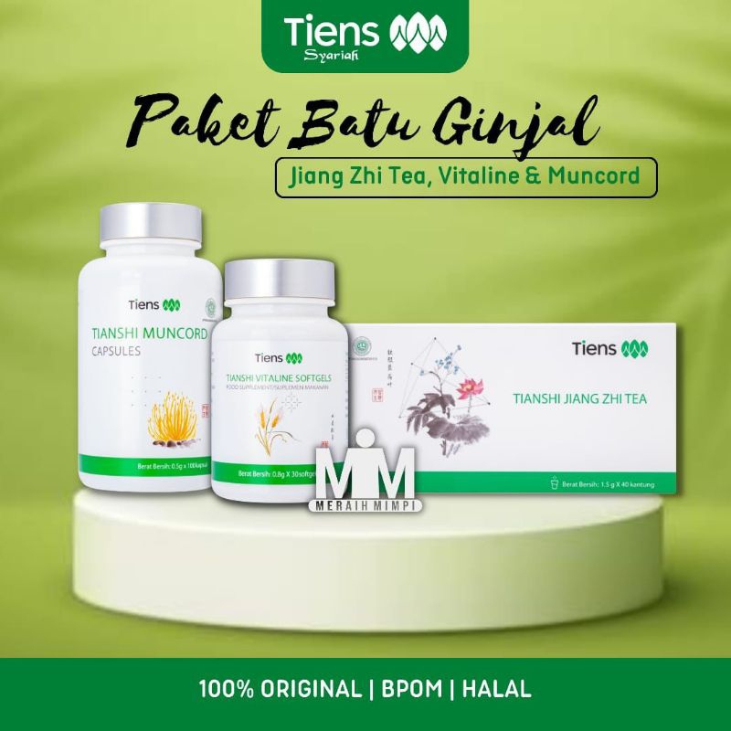 Paket BATU GINJAL // Solusi TIENS untuk Masalah GINJAL (TEH, VITALINE, MUNCORD)