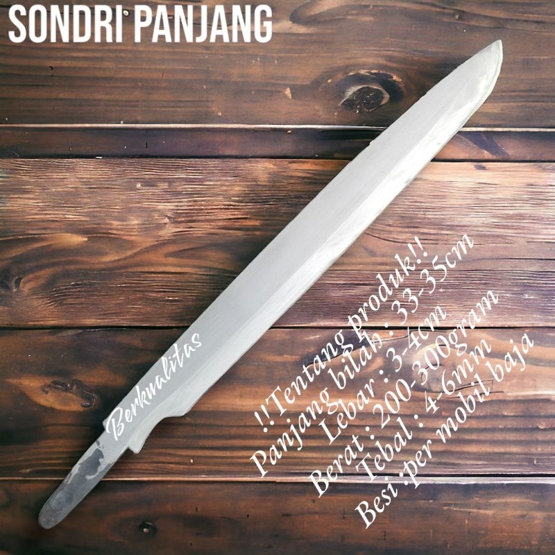 MODEL SONDRI PANJANG GOLOK PRAKTIS MINIMALIS HASIL TEMPA PREMIUM LOKAL UNTUK KEBUTUHAN KEBUN, DAPUR,