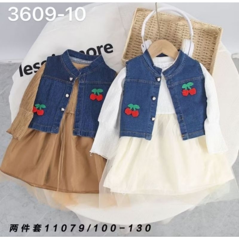 Dress anak import 1-4 tahun