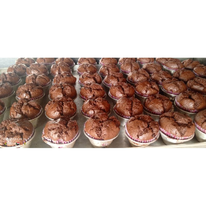 

muffin coklat chococip isi 10cup harga 40.000