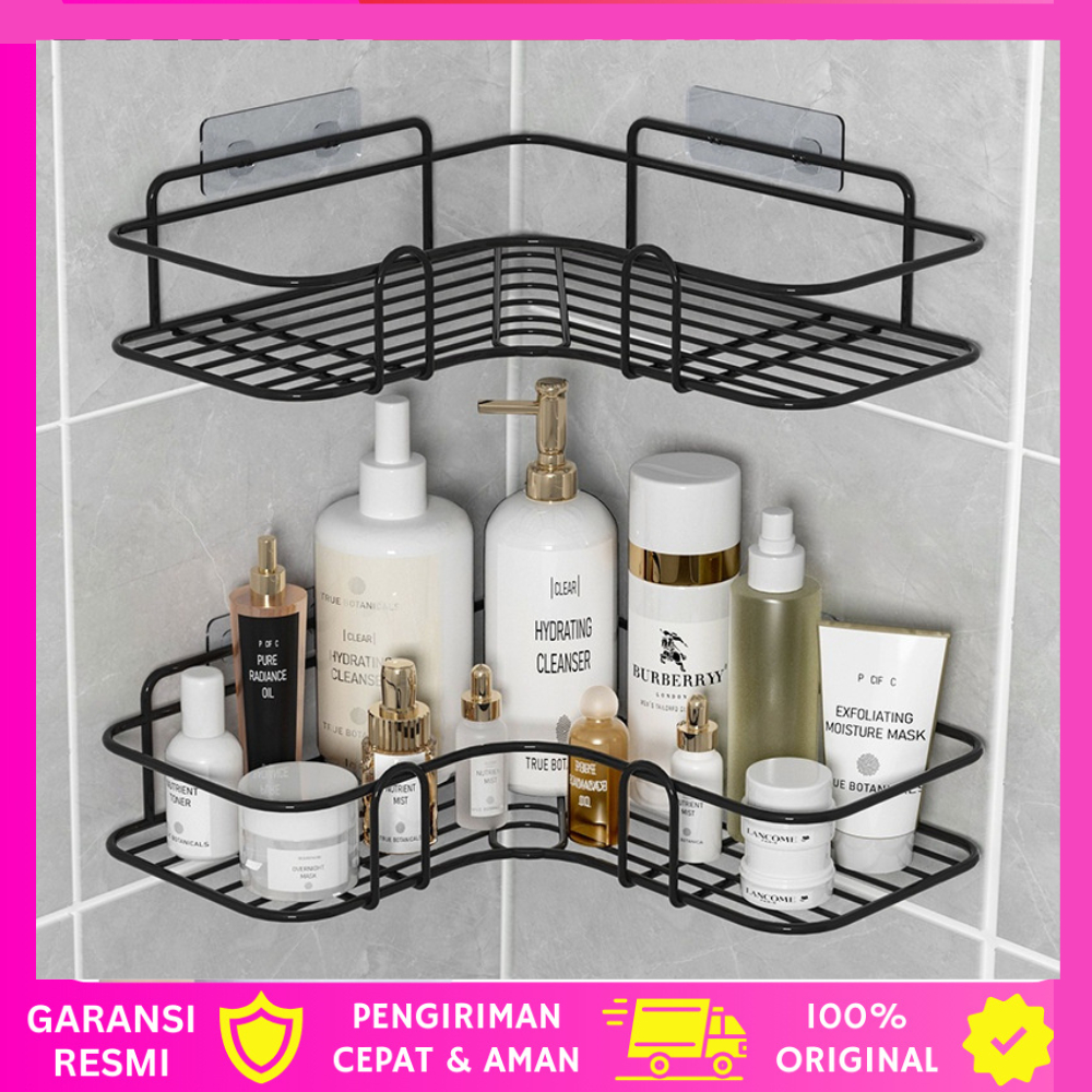 Rak Dapur Rak Sudut Kamar Mandi Stainless/ Rak L Serbaguna/ Rak Sudut Stainless