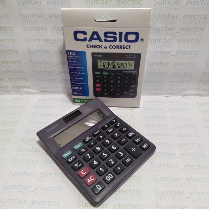 kalkulator CASIO MJ-120T check & correct