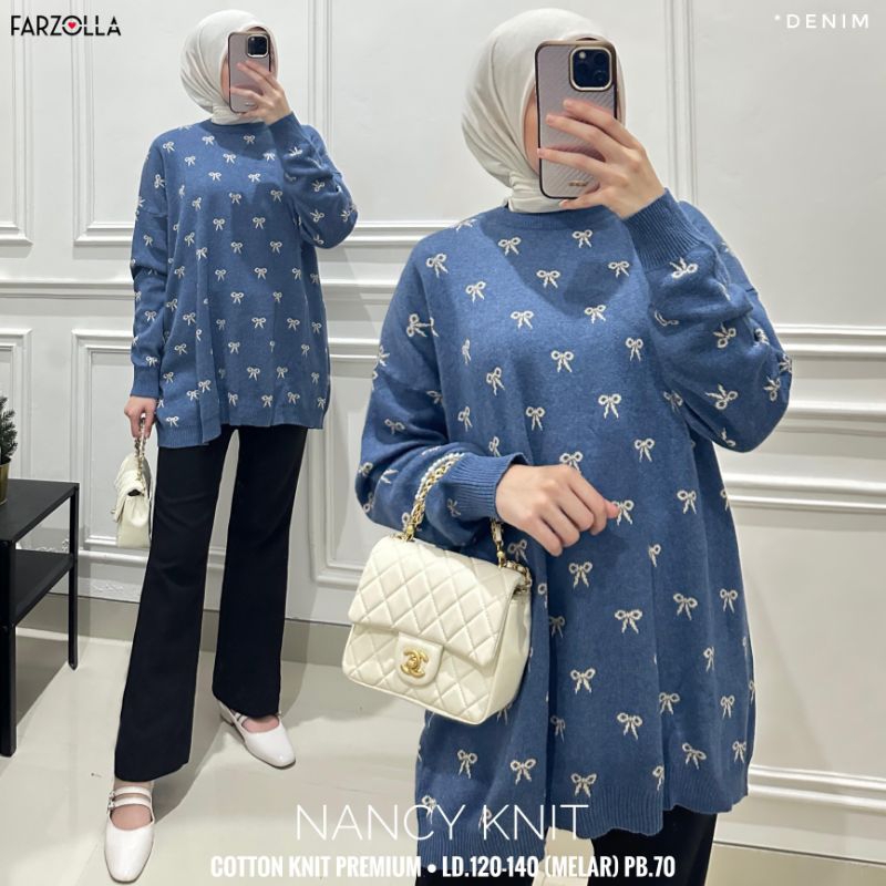 ATASAN JUMBO ATASAN WANITA OVERSIZE  BLOUSE RAJUT JUMBO ATASAN RAJUT JUMBO DANIA BLOUSE