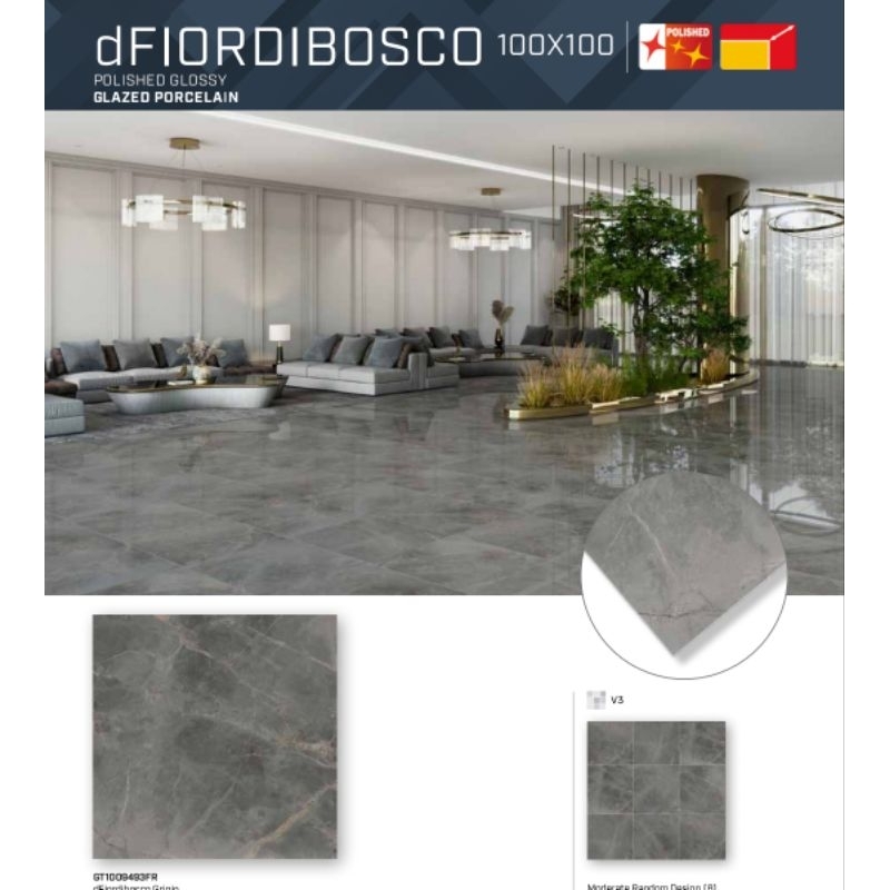 dFiordibosco roman granit gloss 100x100