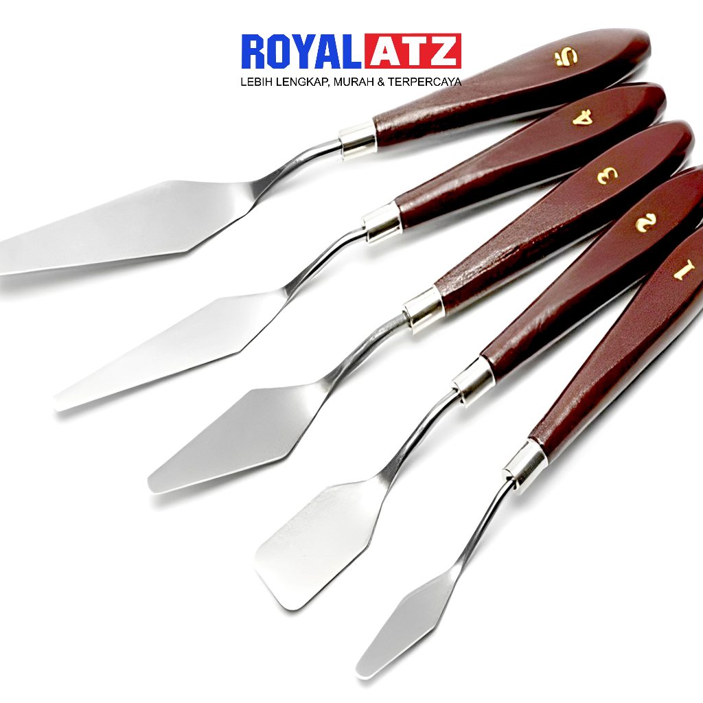 

Painting Knife / Pisau Palet Lukis Set (5 Pcs) VT-005 / Pisau Lukis Kanvas V-Tec
