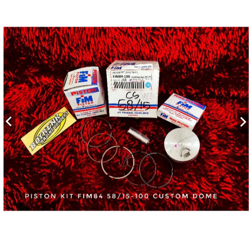 PISTON KIT FIM 84 DIAMETER   57 I 57.5 I 58 I 58.5 I 59 I 59.5 I 60 PEN 15 CUSTOME DOME  -  BOYRENK 