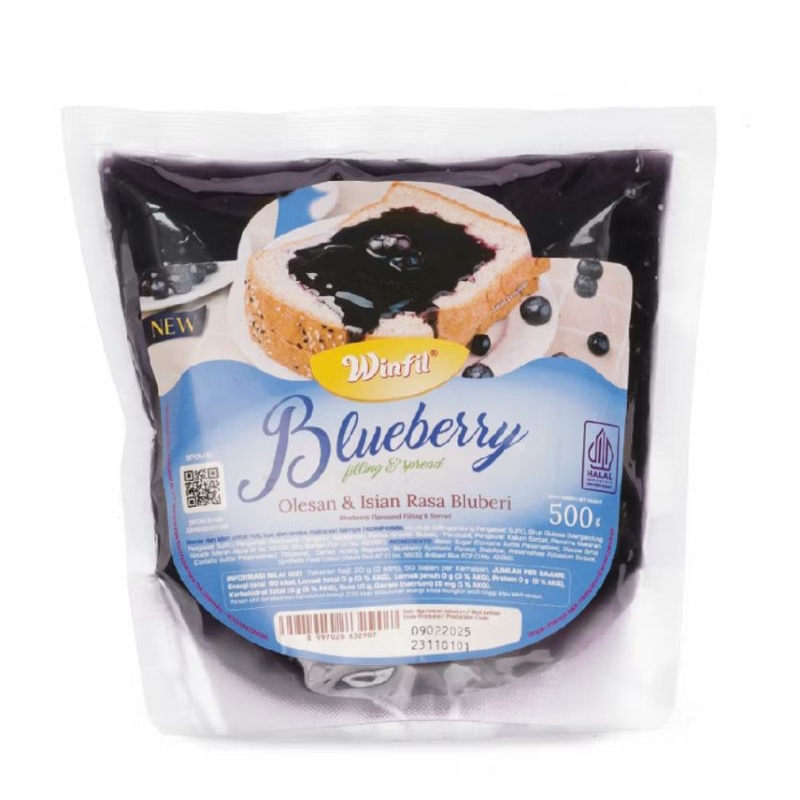 

Winfil Blueberry Filling & Spread 500 gr / Selai olesan