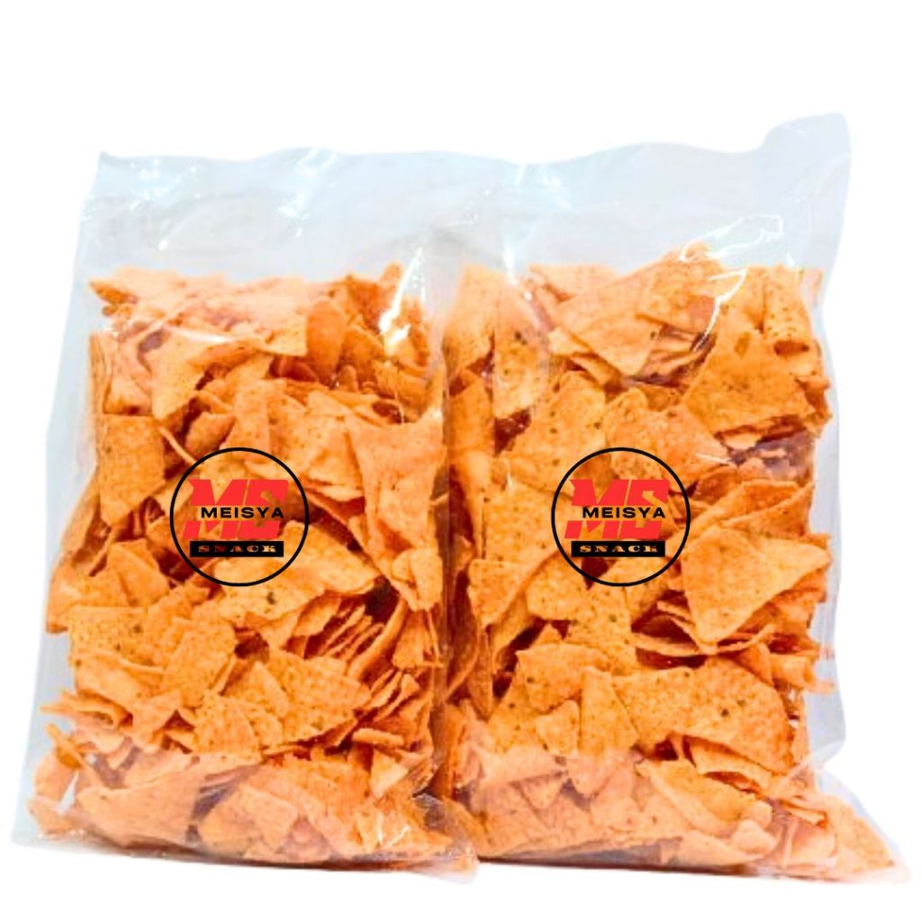 

Keripik Tortilla - 250gr Happy Tos BBQ Balado Snack Kiloan